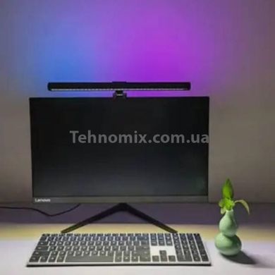 Лампа трехцветная с крпелением на монитор скринбар Черная