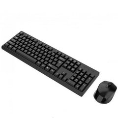 Комплект беспроводная клавиатура и компьютерная мышь CMK-326 Черная