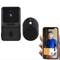 Беспроводной дверной видеодомофон WIFI Mini Doorbell Черный
