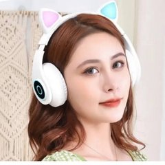 Бездротові навушники Bluetooth з котячими вушками LED СXT-B39 CATS