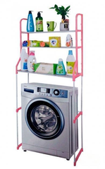 Стелаж для зберігання над пральною машиною Laundry Rack TW-106 Рожевий