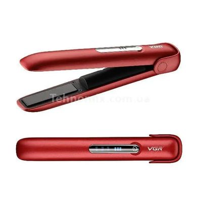 Выпрямитель Перезаряжаемый Hair Straightener VGR V-585 Красный