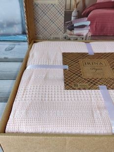 Літнє покривало-піке Irina home Pudra 210х230см Вафельне