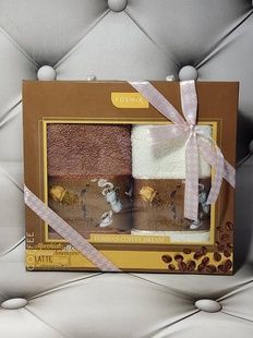Рушники кухонні Fushia Cofe 30х50см Махра набір 2шт