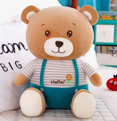 Іграшка-подушка ведмедик «Hello» з пледом 3 в 1