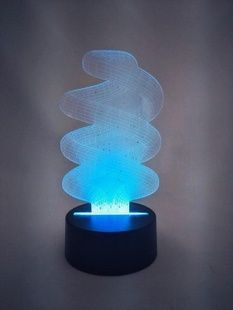 Настольный светильник&nbsp;New Idea 3D Desk Lamp Зигзаг