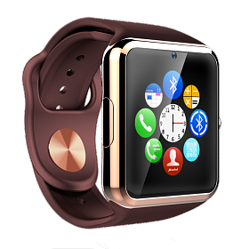 Умные Часы Smart Watch А1 brown (англ. версия) + Наушники подарок