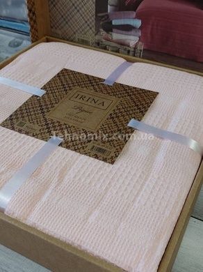 Літнє покривало-піке Irina home Pudra 210х230см Вафельне