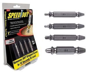 Набір насадок для викручування пошкоджених саморізів, шурупів Speed Out