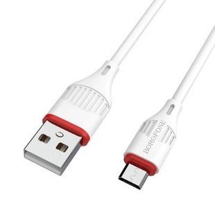Кабель для зарядного пристрою 1м BOROFONE BX17-Micro Білий