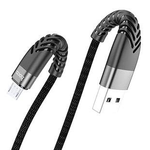 Кабель Hoco UD02 3A microUSB 1м Черный