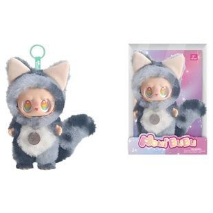 Игрушка-брелок Лабубу H-15см YF 003 E Серая