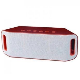 Портативная беспроводная bluetooth колонка MP3 плеер Sps S204 Красная