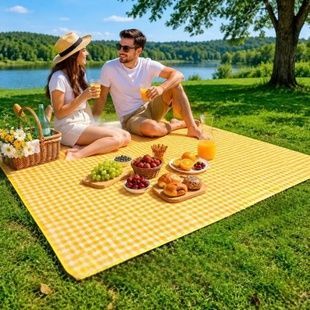 Килимок-підстилка водонепроникний складаний для пікніка 150&times;100см Slide B Жовтий