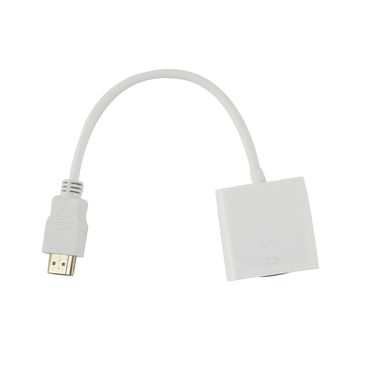 Конвертер відеосигналу HDMI TO VGA ADAPTER Білий