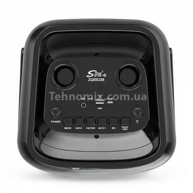 Колонка беспроводная с RGB подсветкой 40Вт Bluetooth,AUX, USB SPS ZQS8288 Черная