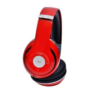 Наушники аккумуляторные беспроводные акустические Bluetooth TM010 Красные