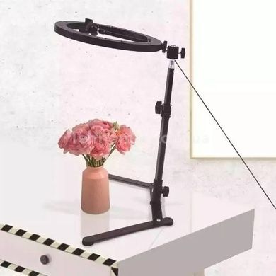 Кільцева лампа 26 см із підставкою для настільної зйомки LED Ring Light