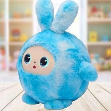 Игрушка мягкая интерактивная с искусственным интеллектом Smart AI Plush BB1882F-89 Голубая с ушками