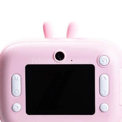 Фотоаппарат моментальной печати Зайчик Print Camera MA458 Розовый