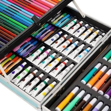Набір для творчості 133 предметів у валізі Астронавт Синій