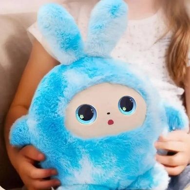Игрушка мягкая интерактивная с искусственным интеллектом Smart AI Plush BB1882F-89 Голубая с ушками