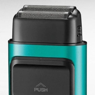 Електробритва акумуляторна з подвійним лезом 2000mAh VGR V-307 GREEN Зелена