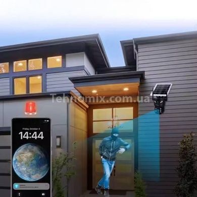 Камера відеоспостереження вулична із сонячною панеллю 360 4G Solar camear D05-4G V380 Чорна