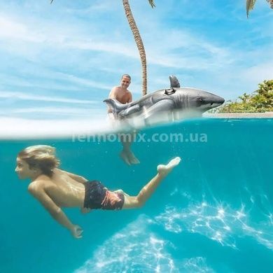 Матрац надувний з ручками Акула 173*104см INTEX 57525