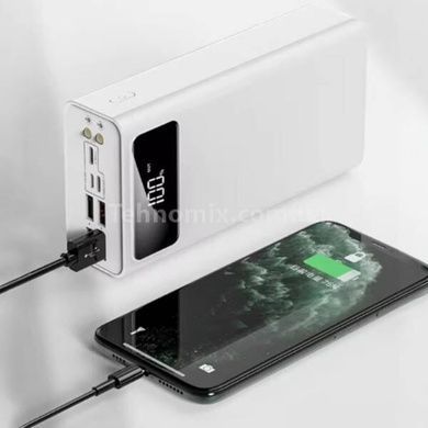 Power Bank 40 000mA 4 роз'єми USB, мікро USB, TYPE-C Білий