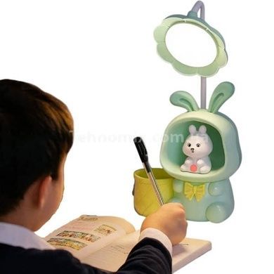 Лампа детская аккумуляторная настольная с LED подсветкой 3in1 Rabbit Зеленая