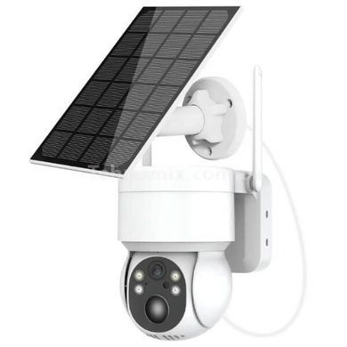 Камера видеонаблюдения PTZ уличная с солнечной панелью WiFi TQ2 ICSEE с солнечной панелью Белая