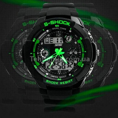 Годинник чоловічий тактичний Skmei S-Shock Green 0931