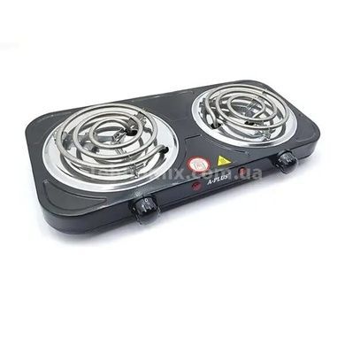 Электроплита спиральная на 2 комфорки Hot Plate A-PLUS Черная