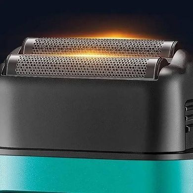 Електробритва акумуляторна з подвійним лезом 2000mAh VGR V-307 GREEN Зелена