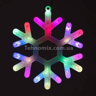 Снежинка LED 30см C-8 Мультиколор