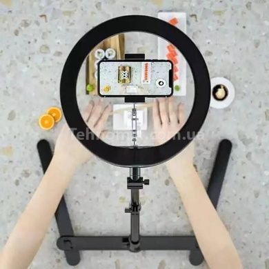 Кільцева лампа 26 см із підставкою для настільної зйомки LED Ring Light