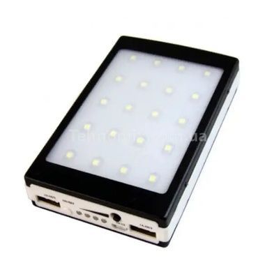 Power bank 50000mAh з LED панеллю та сонячною батареєю Чорний