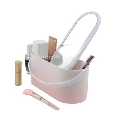 Органайзер для косметики с зеркалом от USB с подсветкой Cosmetic Mirror Розовый