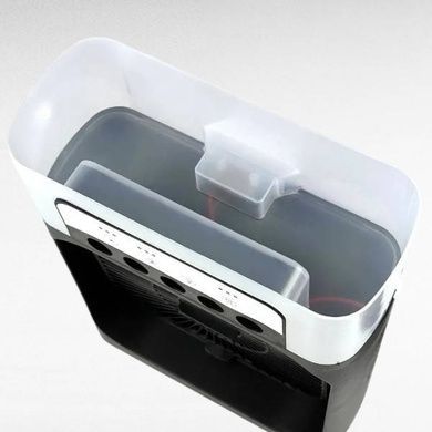 Вентилятор міні з функцією зволожувача та LED підсвічуванням, USB, білий