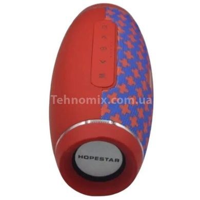 Портативная Bluetooth колонка Hopestar H27 с влагозащитой Красно-синяя