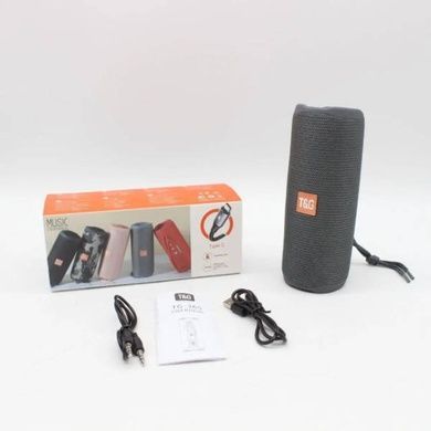 Bluetooth-колонка акумуляторна 1200mAh 66x68x171,5мм TiG TG365 Сіра