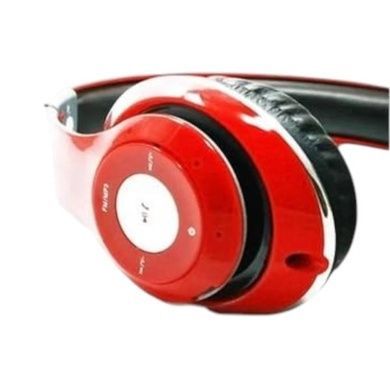 Наушники аккумуляторные беспроводные акустические Bluetooth TM010 Красные