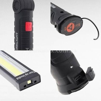 Аккумуляторный LED фонарь с магнитом W-52 SMD COB