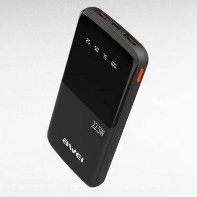 POWER BANK 22,5W 10000mAh AWEI P10k Черный