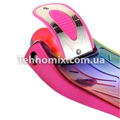 Самокат детский Best Scooter 0072D, колёса PU светятся Розовый