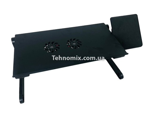 Новое поступление Портативный складной столик для ноутбука с вентиляцией LAPTOP TABLE T6 Черный
