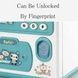 Сейф копилка с купюроприемником и отпечатком пальца Saving Box Голубой
