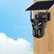 Камера відеоспостереження вулична із сонячною панеллю 360 4G Solar camear D05-4G V380 Чорна