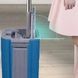 Комплект для прибирання швабра ледар і відро з віджимом 8л MOP Z1 Синє з сірим